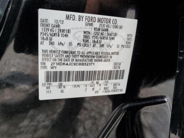 Photo 14 from auction – 2013 FORD EDGE SEL with VIN 2FMDK4JC9DBB52371