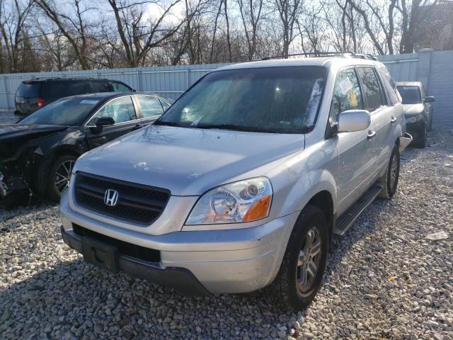 HONDA PILOT EXL 2003 with VIN 2HKYF18593H591783 - Photo from auction
