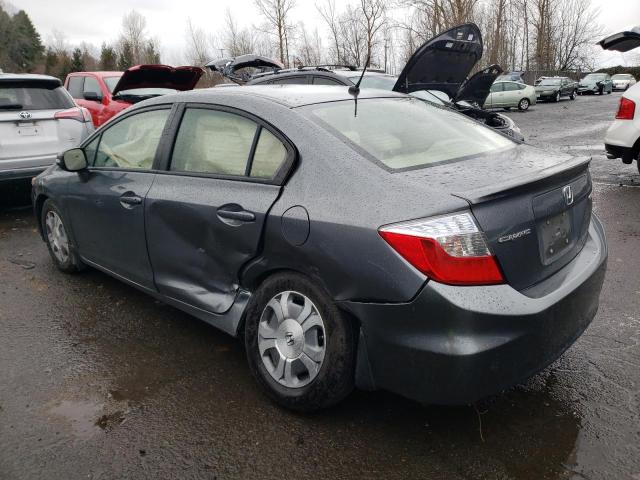 Photo 2 from auction – 2012 HONDA CIVIC HYBR with VIN JHMFB4F32CS011036