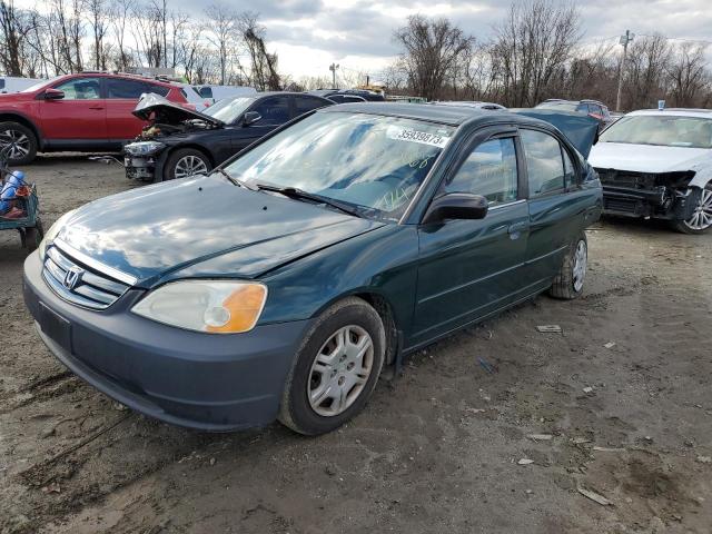 HONDA CIVIC LX 2002 with VIN 1HGES16562L049702 - Photo from auction
