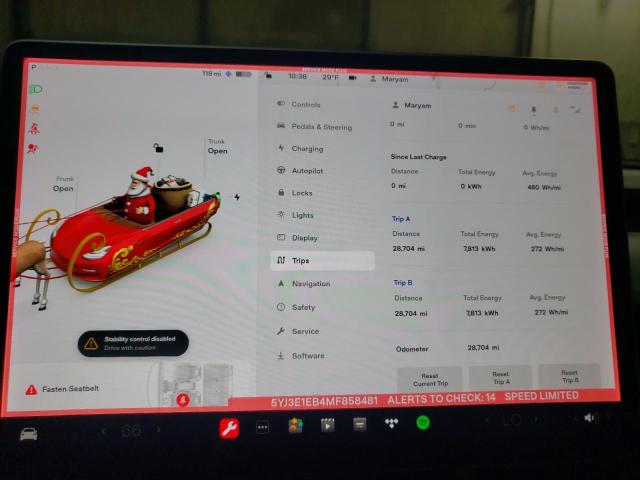 Photo 9 from auction – 2021 TESLA MODEL 3 with VIN 5YJ3E1EB4MF858481