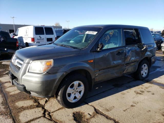 HONDA PILOT LX 2007 with VIN 2HKYF18157H521040 - Photo from auction