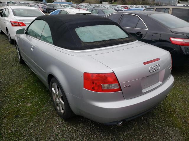 Photo 2 from auction – 2005 AUDI A4 with VIN WAUAC48H05K003244