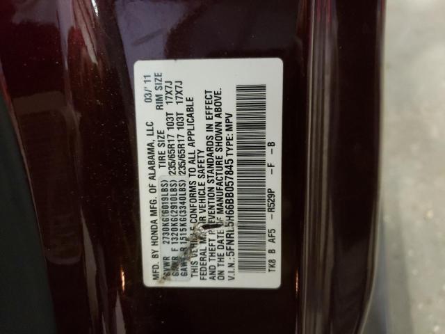 Photo 14 from auction – 2011 HONDA ODYSSEY EX with VIN 5FNRL5H66BB057845