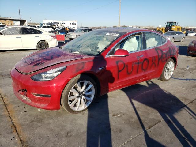TESLA MODEL 3 2018 with VIN 5YJ3E1EB5JF135718 - Photo from auction