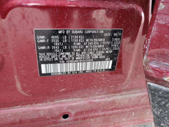 Photo 14 from auction – 2017 SUBARU OUTBACK 2. with VIN 4S4BSANC8H3429856