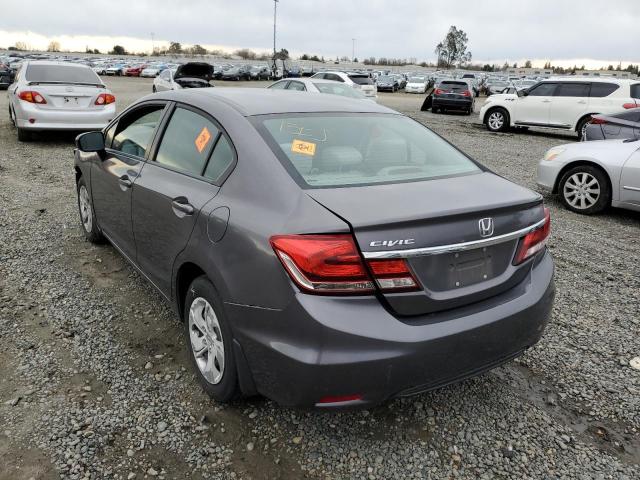 Photo 2 from auction – 2015 HONDA CIVIC LX with VIN 2HGFB2E50FH532830