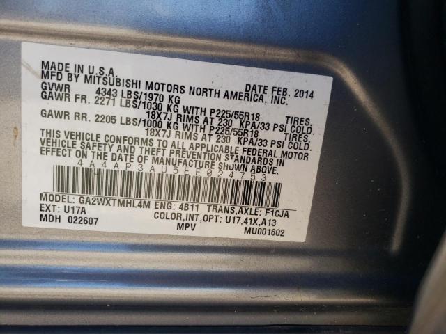 Photo 14 from auction – 2014 MITSUBISHI OUTLANDER with VIN 4A4AP3AU5EE024753