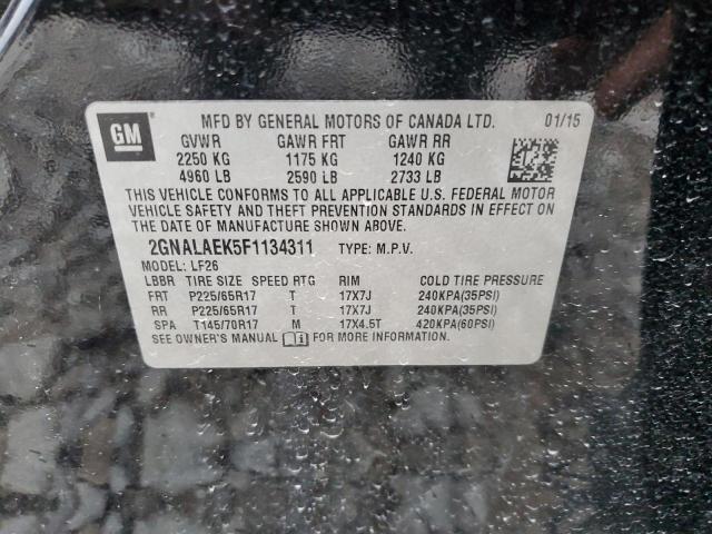 Photo 14 from auction – 2015 CHEVROLET EQUINOX LS with VIN 2GNALAEK5F1134311