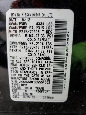 Photo 14 from auction – 2013 NISSAN ROGUE S with VIN JN8AS5MT5DW554352