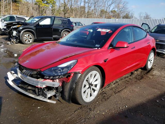 TESLA MODEL 3 2022 with VIN 5YJ3E1EA9NF290768 - Photo from auction