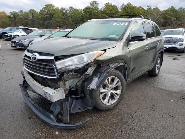 TOYOTA HIGHLANDER 2015 with VIN 5TDJKRFH5FS092969 - Photo from auction