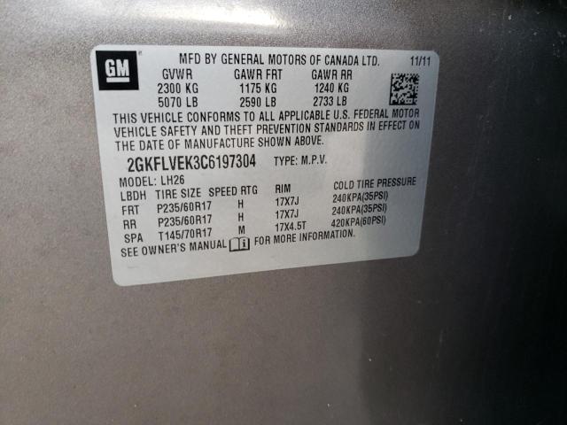 Photo 14 from auction – 2012 GMC TERRAIN SL with VIN 2GKFLVEK3C6197304