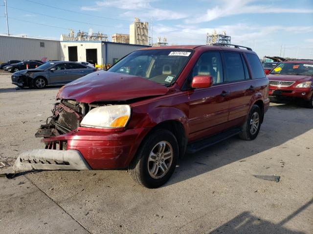HONDA PILOT EXL 2004 with VIN 2HKYF18664H545774 - Photo from auction