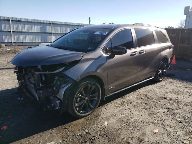 TOYOTA SIENNA XSE 2021 with VIN 5TDDRKEC5MS034542 - Photo from auction