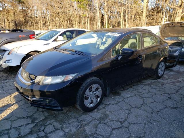 HONDA CIVIC LX 2014 with VIN 19XFB2E55EE064683 - Photo from auction