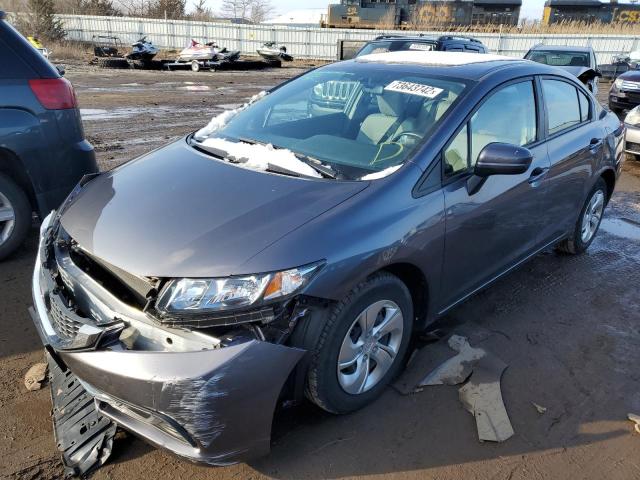 HONDA CIVIC LX 2015 مع رقم تعريف المركبة 19XFB2F55FE024300 - صورة من المزاد