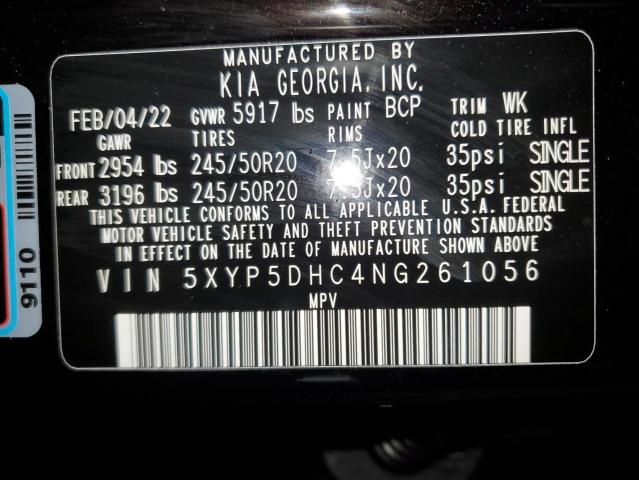 Photo 14 from auction – 2022 KIA TELLURIDE with VIN 5XYP5DHC4NG261056