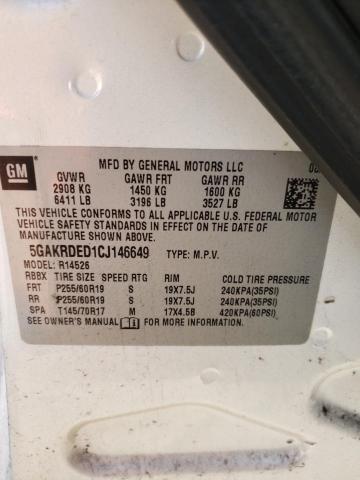 Photo 14 from auction – 2012 BUICK ENCLAVE with VIN 5GAKRDED1CJ146649