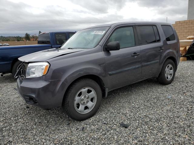 HONDA PILOT LX 2015 with VIN 5FNYF4H20FB060451 - Photo from auction