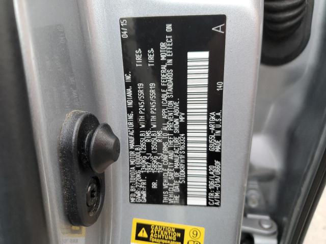 Photo 14 from auction – 2015 TOYOTA HIGHLANDER with VIN 5TDDKRFH1FS163324