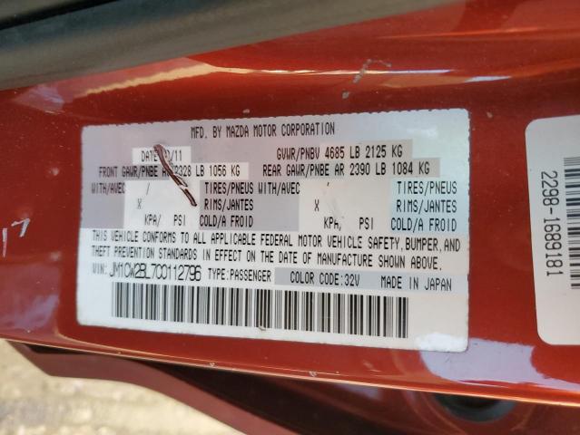 Photo 14 from auction – 2012 MAZDA 5 with VIN JM1CW2BL7C0112796