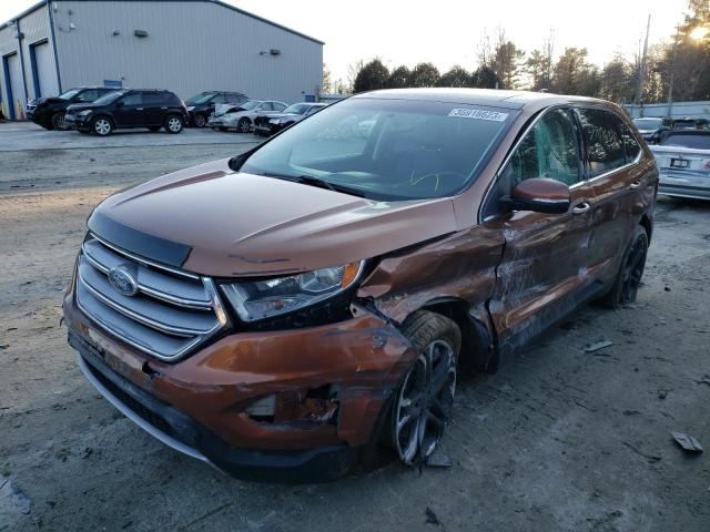 FORD EDGE TITAN 2017 مع رقم تعريف المركبة 2FMPK4K94HBB98017 - صورة من المزاد