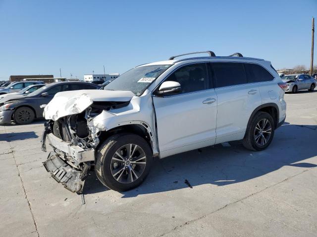 TOYOTA HIGHLANDER 2016 with VIN 5TDKKRFH2GS134990 - Photo from auction