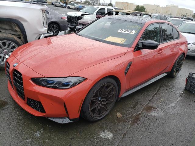 BMW M3 COMPETI 2021 with VIN WBS33AY04MFL36678 - Photo from auction