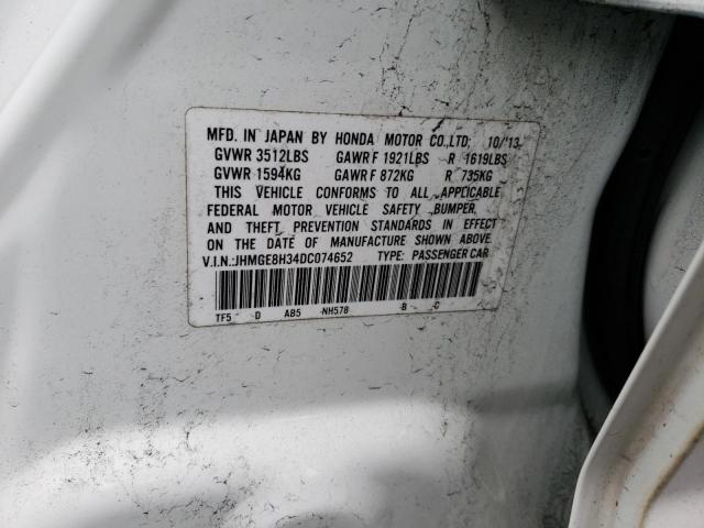 Photo 14 from auction – 2013 HONDA FIT with VIN JHMGE8H34DC074652
