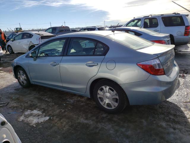 Photo 2 from auction – 2012 HONDA CIVIC HYBR with VIN JHMFB4F33CS003706
