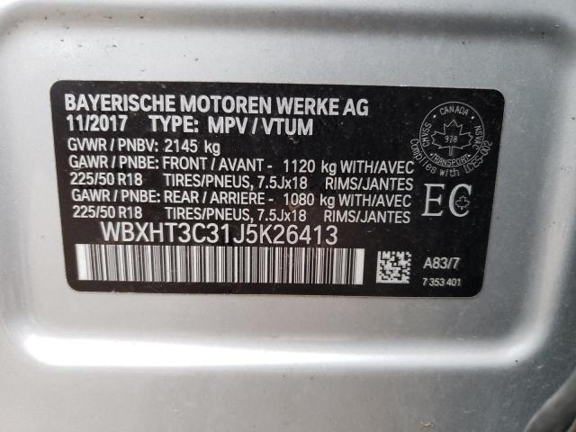 Photo 14 from auction – 2018 BMW X1 XDRIVE2 with VIN WBXHT3C31J5K26413