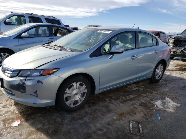 HONDA CIVIC HYBR 2012 with VIN JHMFB4F33CS003706 - Photo from auction