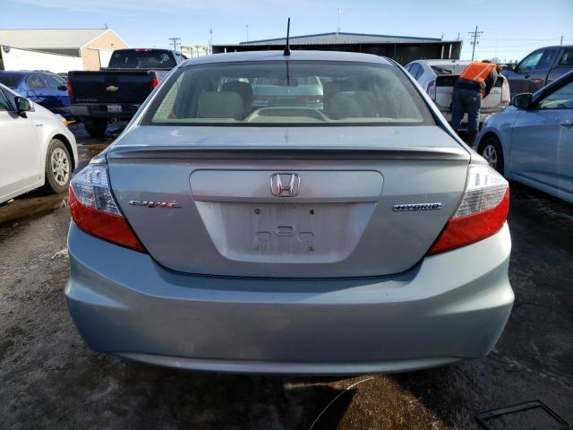 Photo 6 from auction – 2012 HONDA CIVIC HYBR with VIN JHMFB4F33CS003706