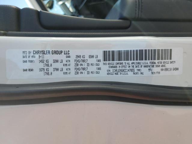 Photo 14 from auction – 2012 JEEP GRAND CHER with VIN 1C4RJEAG0CC147855