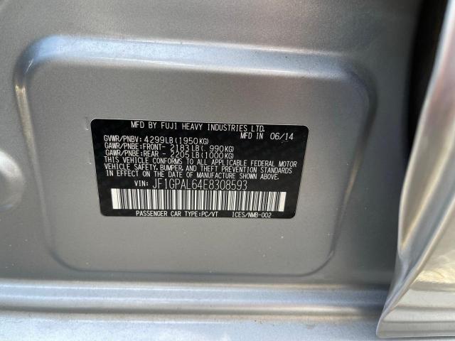 Фото 10 с аукциона – 2014 SUBARU IMPREZA SP с VIN JF1GPAL64E8308593