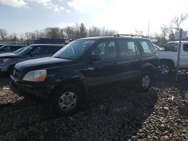 HONDA PILOT LX 2005 with VIN 2HKYF18115H570023 - Photo from auction