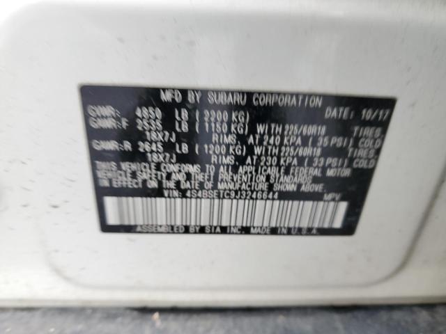 Photo 14 from auction – 2018 SUBARU OUTBACK TO with VIN 4S4BSETC9J3246644