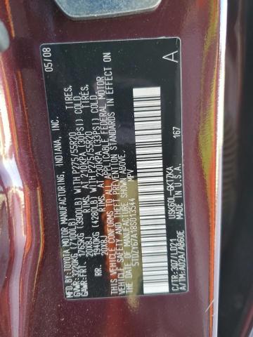 Photo 14 from auction – 2008 TOYOTA SEQUOIA PL with VIN 5TDZY67A18S013544
