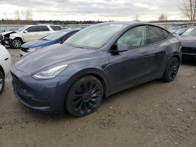 TESLA MODEL Y 2020 with VIN 5YJYGDEF7LF057353 - Photo from auction