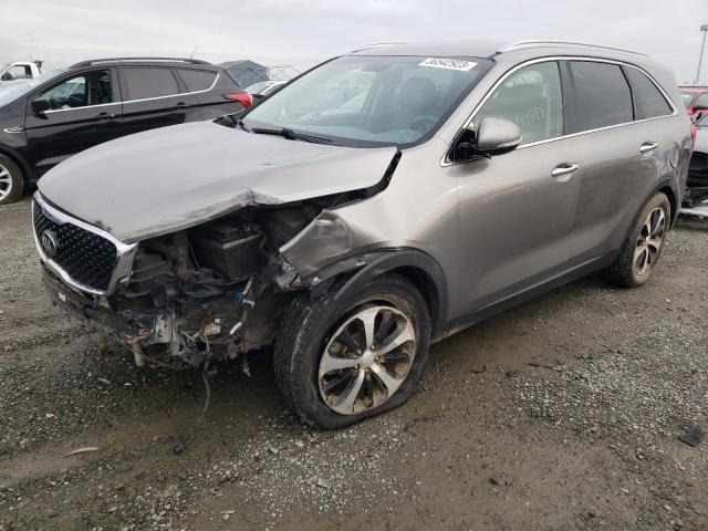 KIA SORENTO EX 2016 with VIN 5XYPH4A59GG135653 - Photo from auction