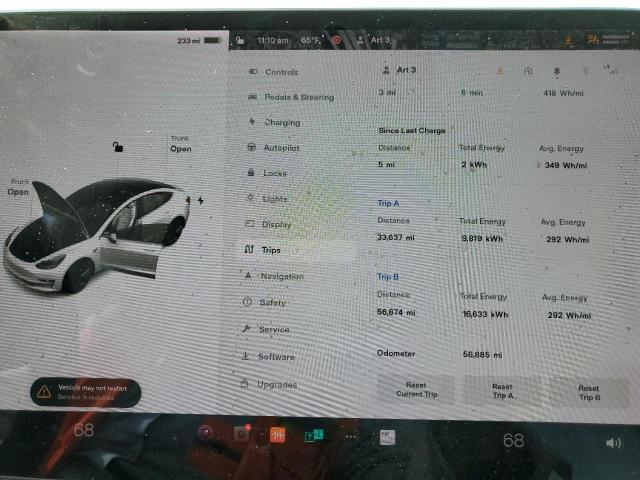 Photo 8 from auction – 2018 TESLA MODEL 3 with VIN 5YJ3E1EB7JF096937