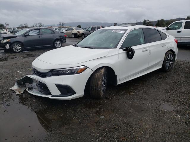 HONDA CIVIC EX 2022 with VIN 2HGFE1F73NH326725 - Photo from auction