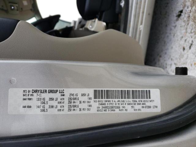 Photo 14 from auction – 2011 CHRYSLER TOWN & COU with VIN 2A4RR5DG9BR765860