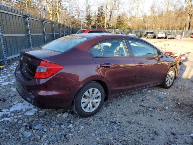Photo 3 from auction – 2012 HONDA CIVIC LX with VIN 19XFB2F58CE046884