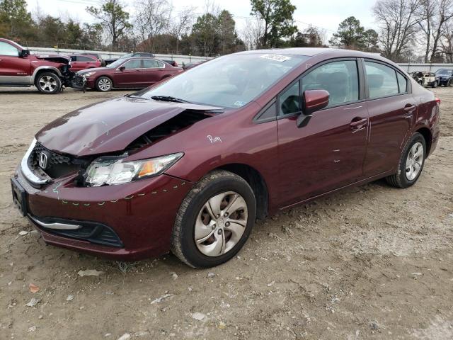 HONDA CIVIC LX 2014 with VIN 19XFB2F50EE208803 - Photo from auction