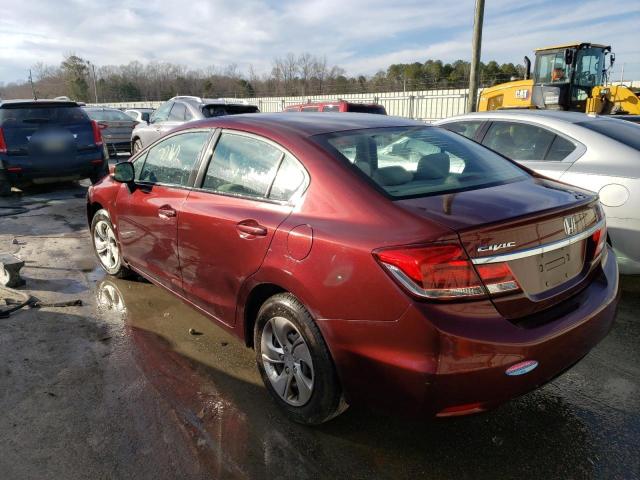Photo 2 from auction – 2013 HONDA CIVIC LX with VIN 19XFB2F52DE003045