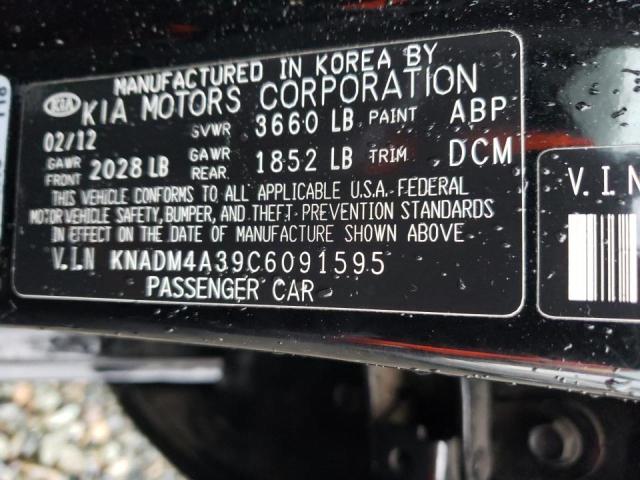 Photo 10 from auction – 2012 KIA RIO LX with VIN KNADM4A39C6091595