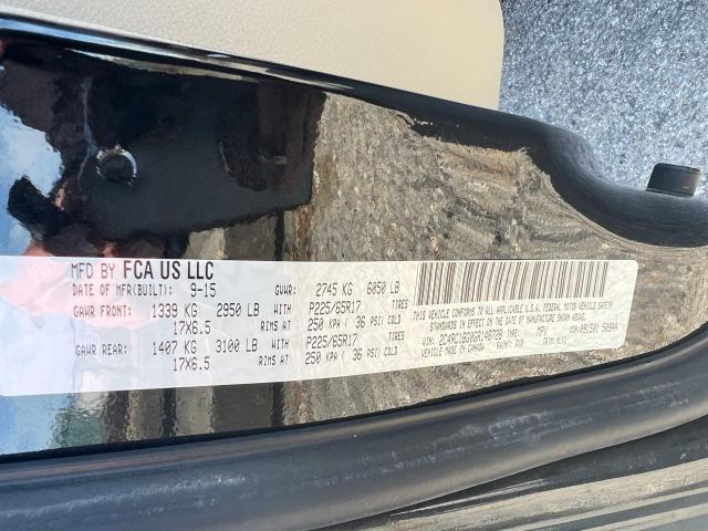Photo 10 from auction – 2016 CHRYSLER TOWN & COU with VIN 2C4RC1BG0GR148728