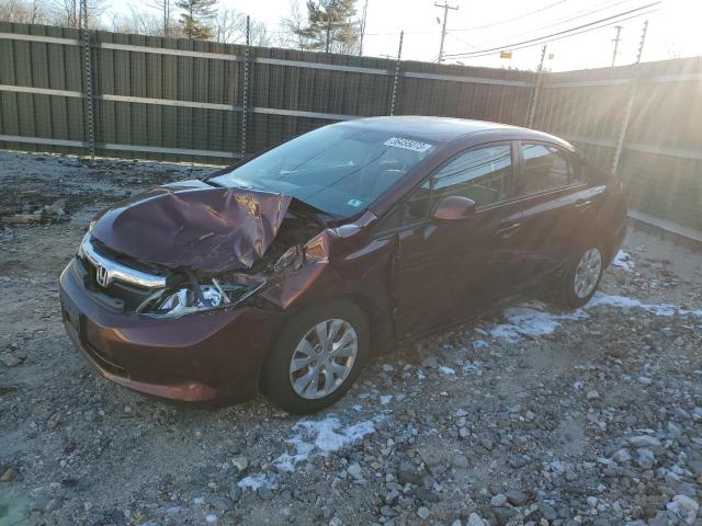 HONDA CIVIC LX 2012 with VIN 19XFB2F58CE046884 - Photo from auction